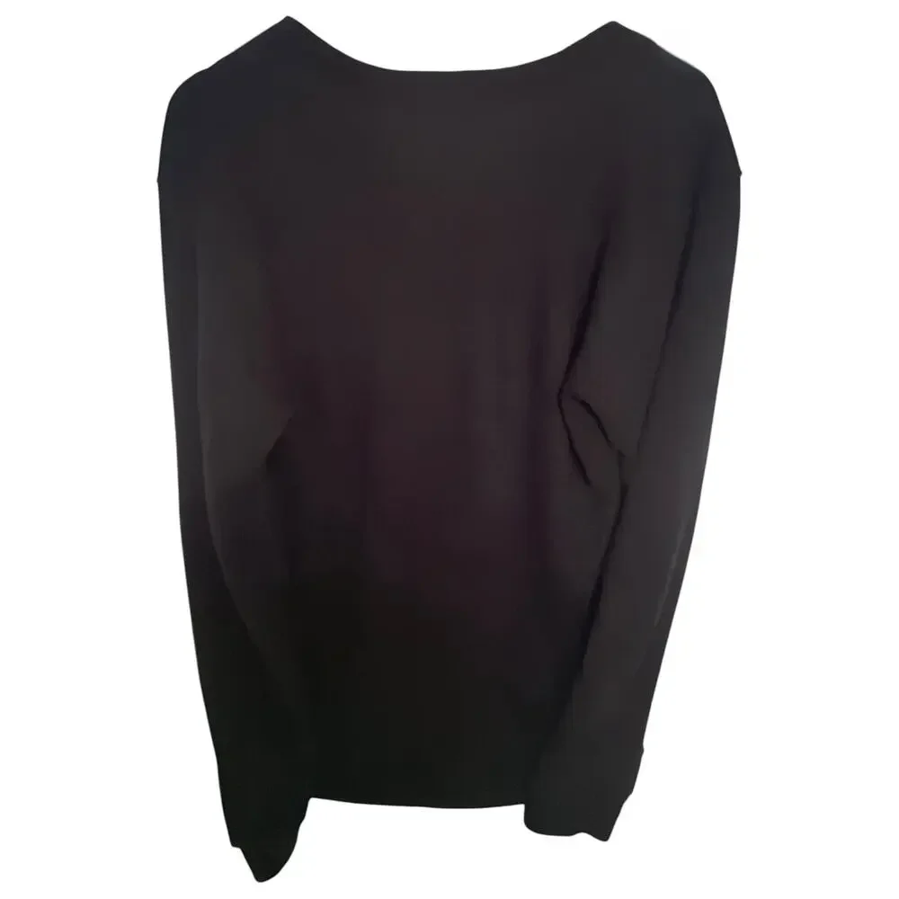 Polo Ralph Lauren Men's M Black V-Neck Sweater with Red Pony Logo